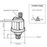 362-081-003-001C VDO (DS) Pressure sensor 0-5 Bar - 1/8-27 NPTF