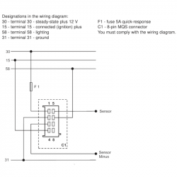 Rudder angle indicators: A2C59512410 VDO