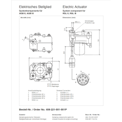 408-221-001-001P VDO E-Gas II Electronic Actuator 408-221-001-001P - 12 Volt - 5-Pin Connector