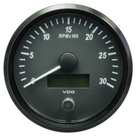 A2C3832810002 VDO SingleViu CANBus Tachometer 3,000 RPM Black 100mm