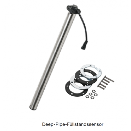 A2C1750470001 Veratron 54mm Stainless Steel Pipe Float 480mm - L-V is 90-4 Ω - Contactless 20 Resistances