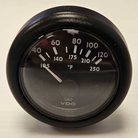 N02-321-812 VDO OceanLine Coolant temperature 120°C / 250° F Black 52mm 12/24 V