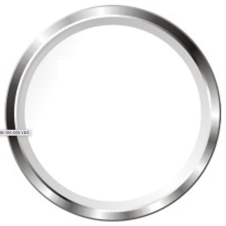 999-105-005 24 Pieces VDO Cockpit International/Vision 80mm Front Ring Triangle Chrome Bulk Packaging