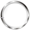 999-105-005 24 Pieces VDO Cockpit International/Vision 80mm Front Ring Triangle Chrome Bulk Packaging
