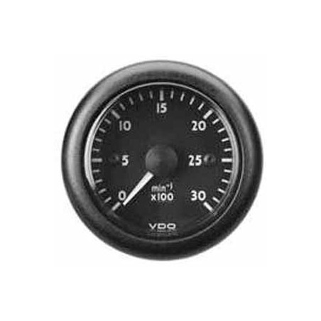 N02-012-726 VDO OceanLine Tachometer 3.000 RPM Black - 85mm - 24 Volt