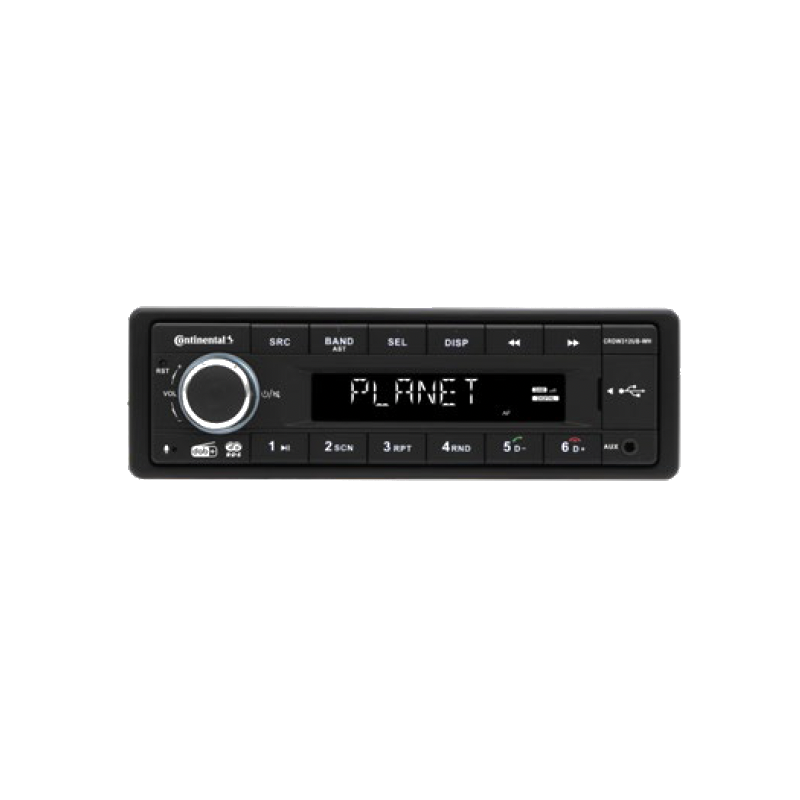 2801100056301 Continental 12V CANBus DAB+ Radio RDS USB MP3 WMA Bluetooth White Backlight
