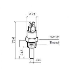 Temperature switches: X10-232-001-010P VDO