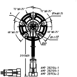 A2C1750750001 Veratron Ø54mm Stainless Steel 316 Pipe Float Contactless 850 mm - Empty-Full 90-4 Ohm