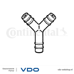 VDO 88-205-001 Washer fluid Y pipe for Mercedes-Benz