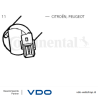 VDO X10-729-002-007 Window Cleaning Pump Mono for Citroën, Peugeot
