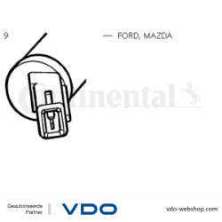 VDO X10-729-002-005 Window Cleaning Pump Mono for Ford