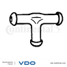 VDO 88-326-004 Tee for Windshield Washer Fluid Line for Mercedes-Benz