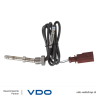 VDO 2803550039380 Exhaust Gas Temperature Sensor PTC TS for Audi, Volkswagen (VW)