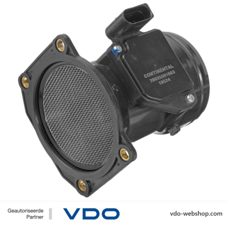 VDO 2803550166302 Sensor de flujo de masa de aire para Audi, Seat, Skoda Volkswagen (VW)