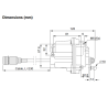 VDO d'origine 408-411-005-013P Continental VDO 'actionneur électronique E-Gas II - 24 Volts - Connecteur 7 broches Prix hors TVA