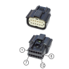 VDO Conector SingleViu Molex de 12 pines