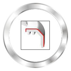 A2C53210747 Veratron ViewLine 110mm Front Ring Flat Chrome Bulk Packaging