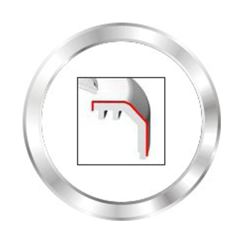 A2C53210747 Veratron ViewLine 110mm Front Ring Flat Chrome Bulk Packaging