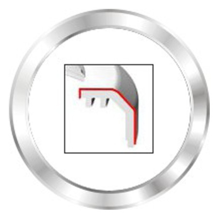 A2C53210747 Veratron ViewLine 110mm Front Ring Flat Chrome Bulk Packaging