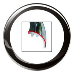 A2C53210749 VDO ViewLine 110mm Front Ring Round Black