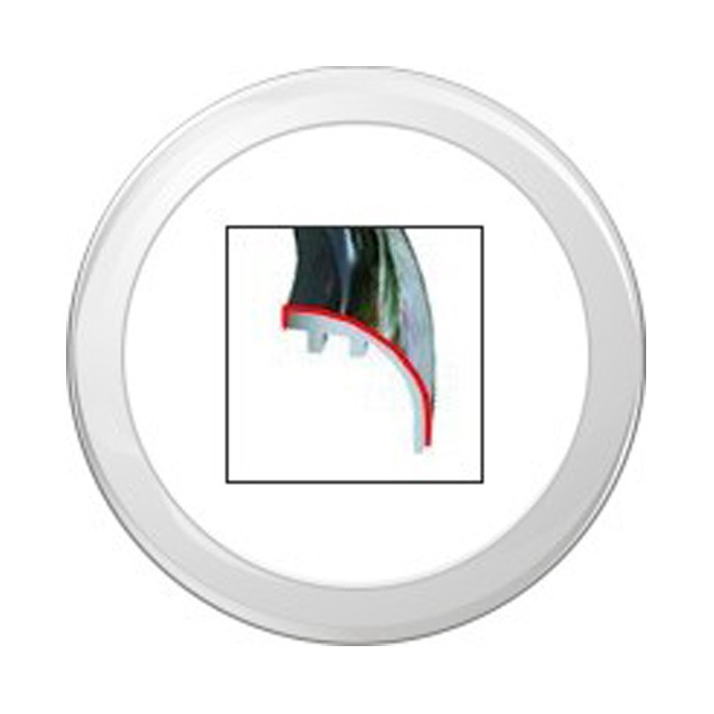 A2C53186028 Veratron ViewLine 52mm Front Ring Round White Bulk Packaging