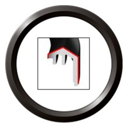 A2C53186024 Veratron ViewLine 52mm Front Ring Triangle Black Bulk Packaging