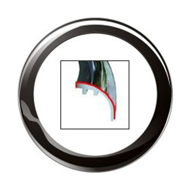 A2C53186027 Veratron ViewLine 52mm Front Ring Round Black Bulk Packaging