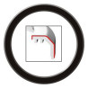 A2C53186040 VDO ViewLine 52mm Front Ring Flat Black