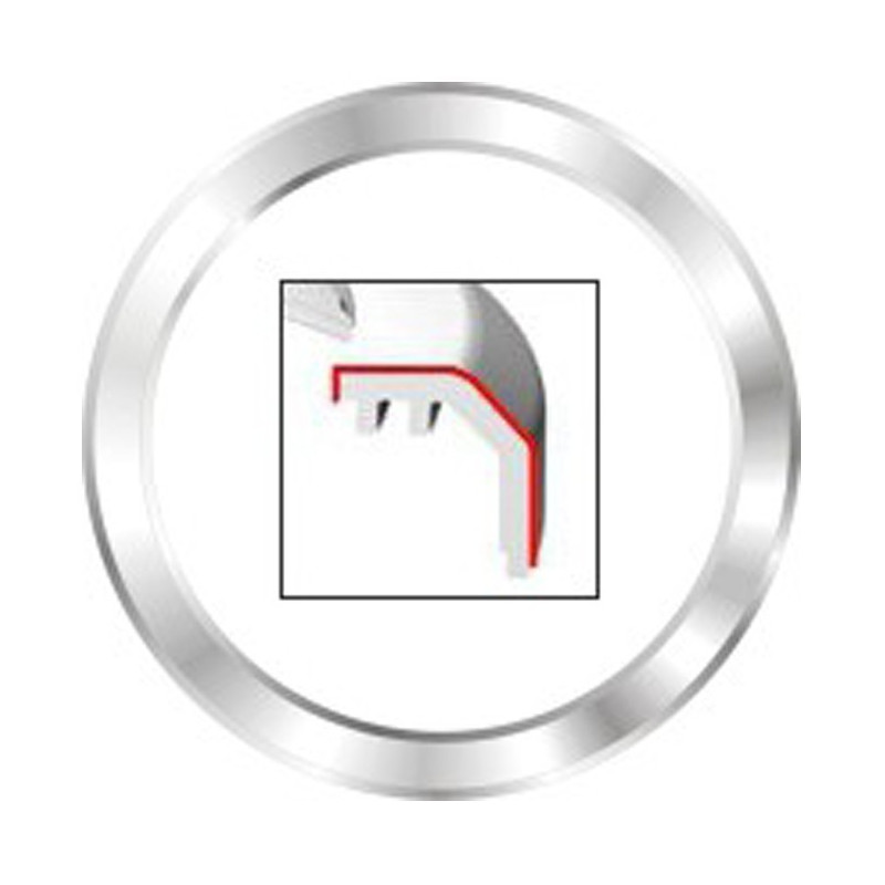 A2C53192910 VDO ViewLine 85mm Front Ring Flat Chrome