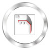 A2C53192910 VDO ViewLine 85mm Front Ring Flat Chrome