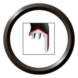 A2C53192917 Veratron ViewLine 85mm Front Ring Triangle Black Bulk Packaging