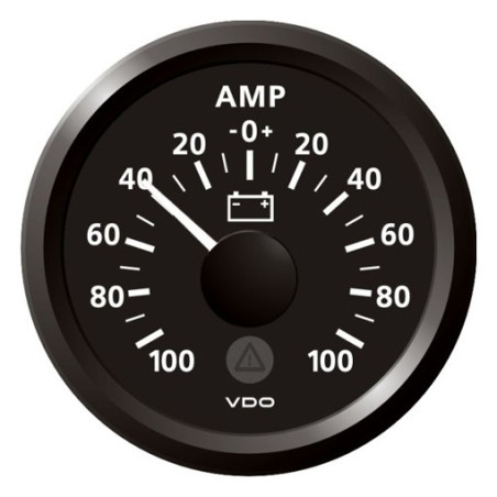 A2C59512308 Veratron Marine ViewLine Ammeter 100A Black 52mm - SLTB