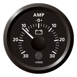 A2C59512306 Veratron Marine ViewLine Ammeter 30A Black 52mm - SLTB