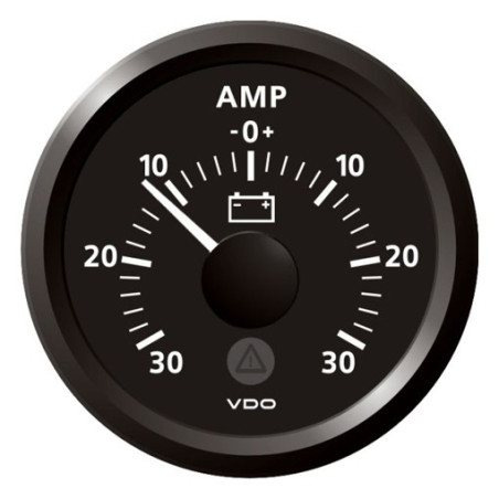 A2C59512306 Veratron Marine ViewLine Ammeter 30A Black 52mm - SLTB