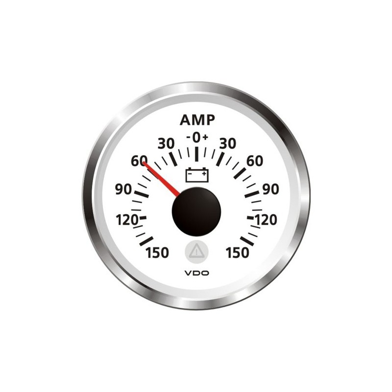 VDO ViewLine Ammeter gauge 150A White 52 mm