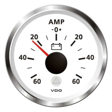 A2C59512311 Veratron Marine ViewLine Ammeter 60A White 52mm - SLTC