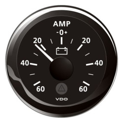 A2C59512328 Veratron Marine ViewLine Ammeter 60A Black 52mm - DLRB