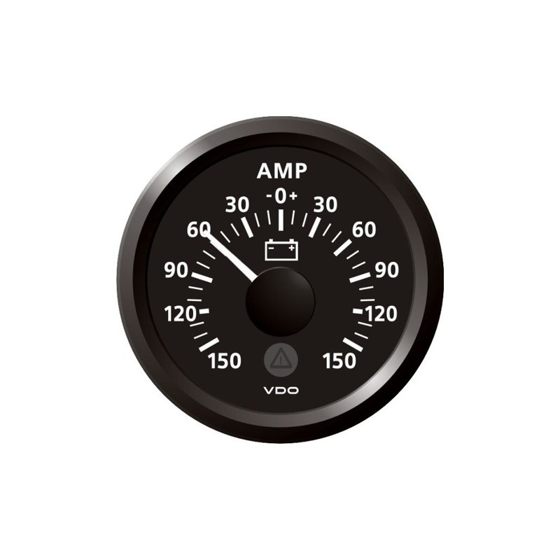 VDO ViewLine Ammeter gauge 150A Black 52 mm