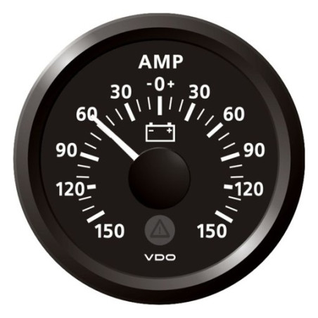 A2C59512309 Veratron ViewLine Ammeter 150A Black 52mm