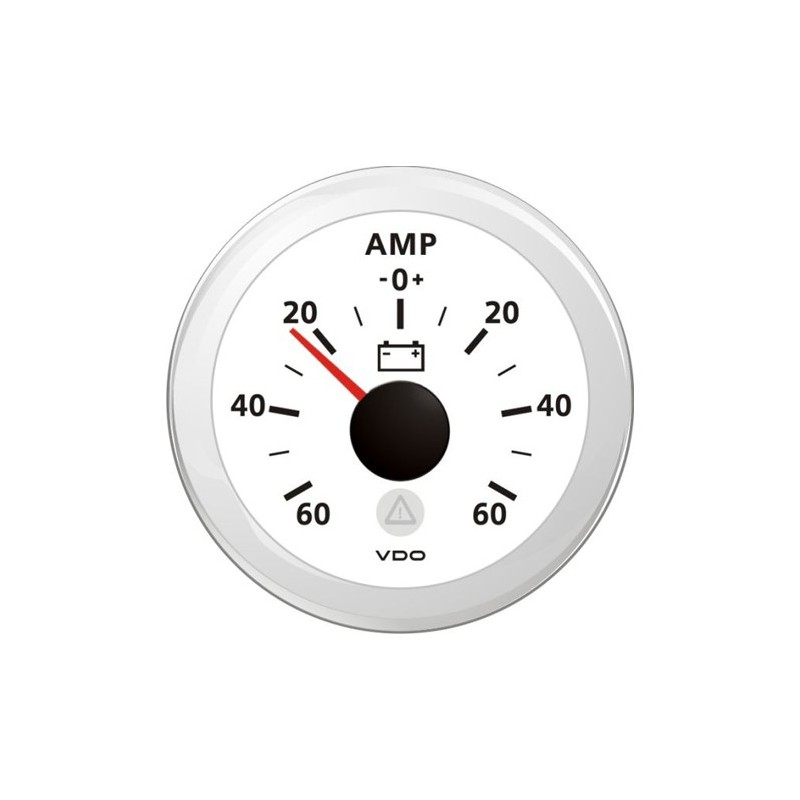 VDO ViewLine Amperemeter Kit 60A Weiß 52 mm