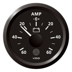 VDO ViewLine Ammeter gauge 60A Black 52 mm