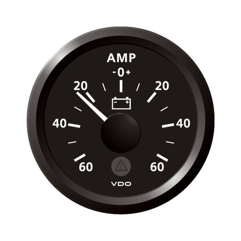 A2C59512307 Veratron ViewLine Ammeter 60A Black 52mm