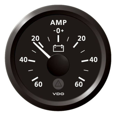 A2C59512307 Veratron ViewLine Ammeter 60A Black 52mm