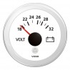 VDO ViewLine Voltmeter 18-32V Wit 52mm