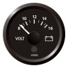 A2C59512543 Veratron ViewLine Voltmeter 8-16V Black 52mm