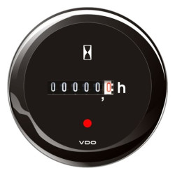 A2C59512453 Veratron ViewLine Hour Meter Black 52mm