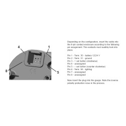 A2C59513445 Veratron ViewLine Quartz Clock 12V Black 52mm