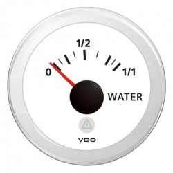 VDO ViewLine Frischwasser Tank 3-180 Ohm Weiß 52mm