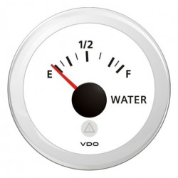 VDO ViewLine Drinkwaterniveau 3-180 Ohm Wit 52mm