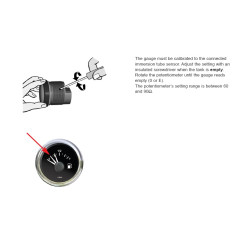 A2C59514183 Veratron ViewLine Fuel Level 90-0.5 Ohm* White 52mm